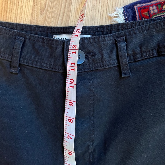 Zara 10/42 wide-leg black jeans with frayed hem - Picture 10 of 16